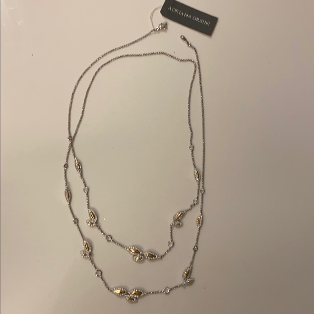 Adriana Orsini silver and gold necklace